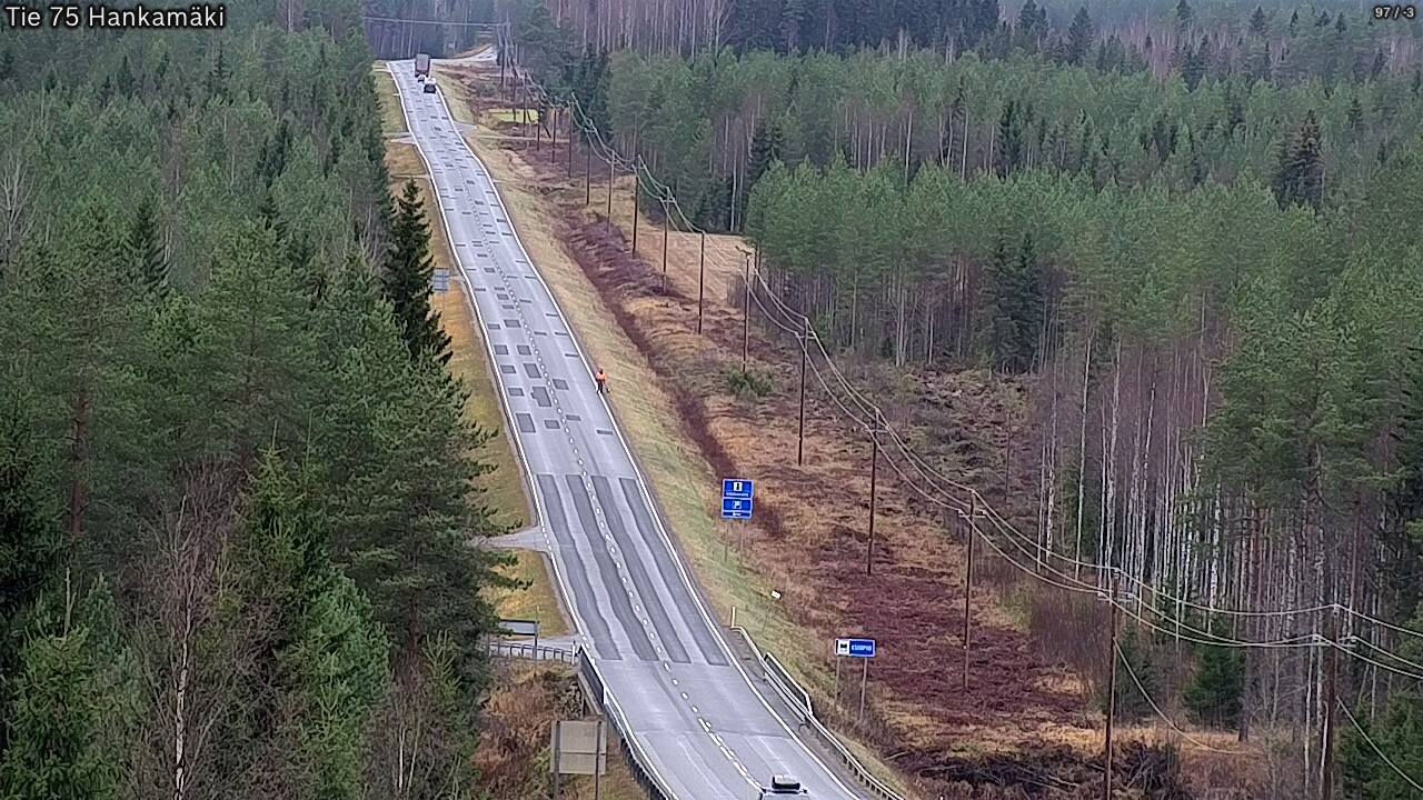 Weather Camera Image Väg 75 Rautavaara, Hankamäki, Rautavaara, Pohjois-Savo