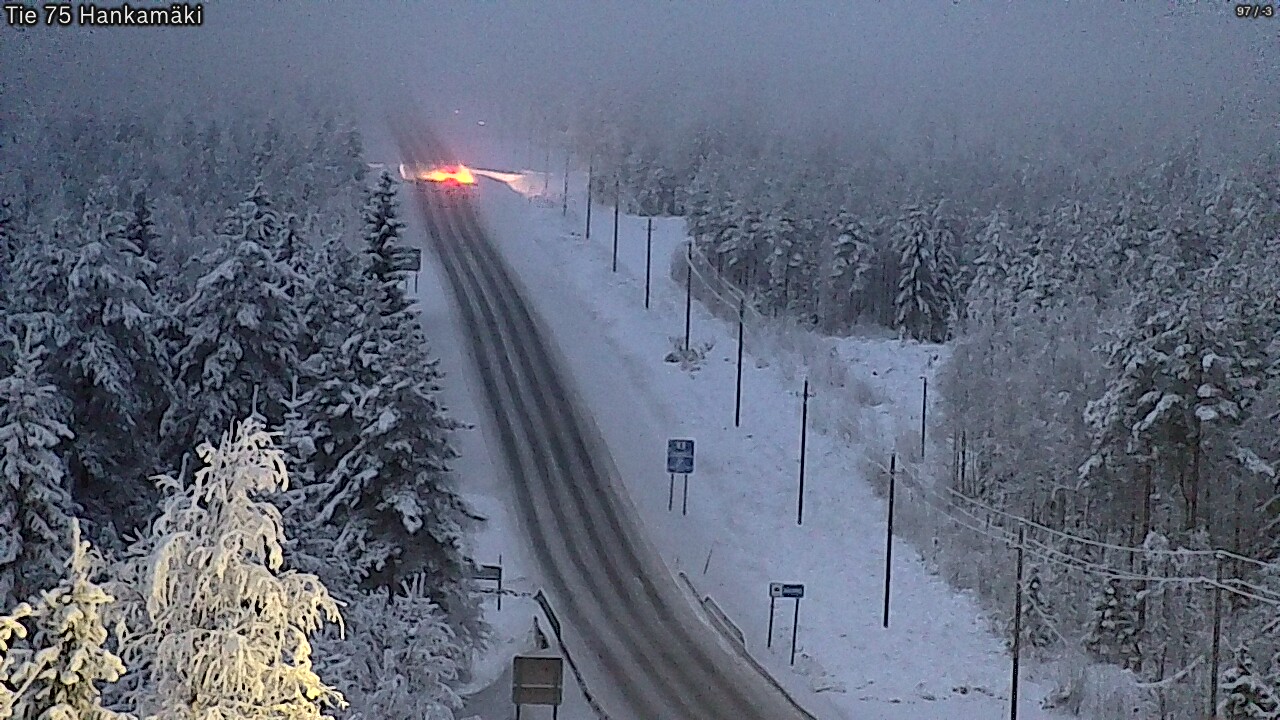 Weather Camera Image Väg 75 Rautavaara, Hankamäki, Rautavaara, Pohjois-Savo