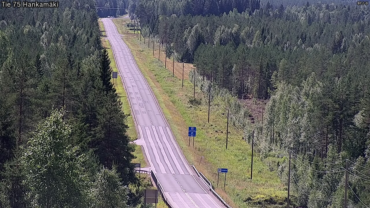 Kelikamerat Kuva Tie 75 Rautavaara, Hankamäki, Rautavaara, Pohjois-Savo