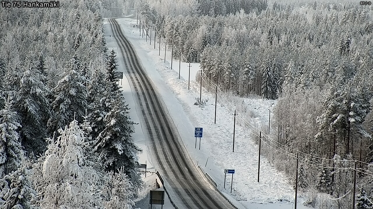 Weather Camera Image Väg 75 Rautavaara, Hankamäki, Rautavaara, Pohjois-Savo
