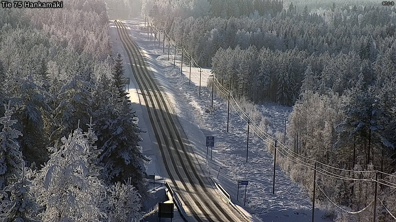 Weather Camera Image Väg 75 Rautavaara, Hankamäki, Rautavaara, Pohjois-Savo