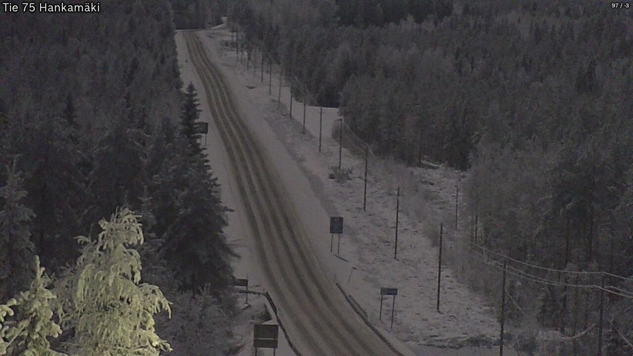 Weather Camera Image Väg 75 Rautavaara, Hankamäki, Rautavaara, Pohjois-Savo