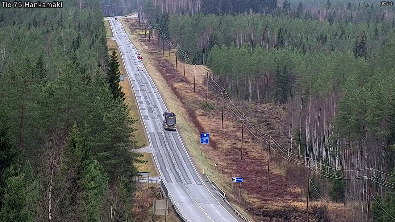 Weather Camera Image Väg 75 Rautavaara, Hankamäki, Rautavaara, Pohjois-Savo