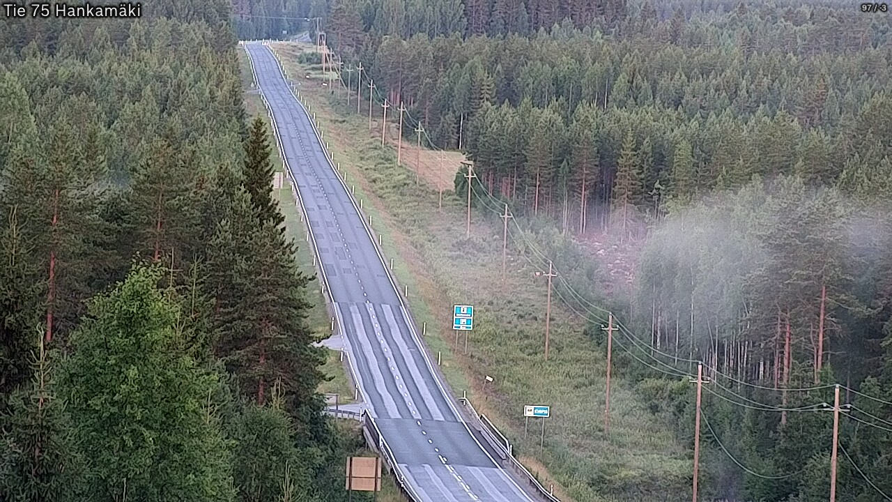 Kelikamerat Kuva Tie 75 Rautavaara, Hankamäki, Rautavaara, Pohjois-Savo