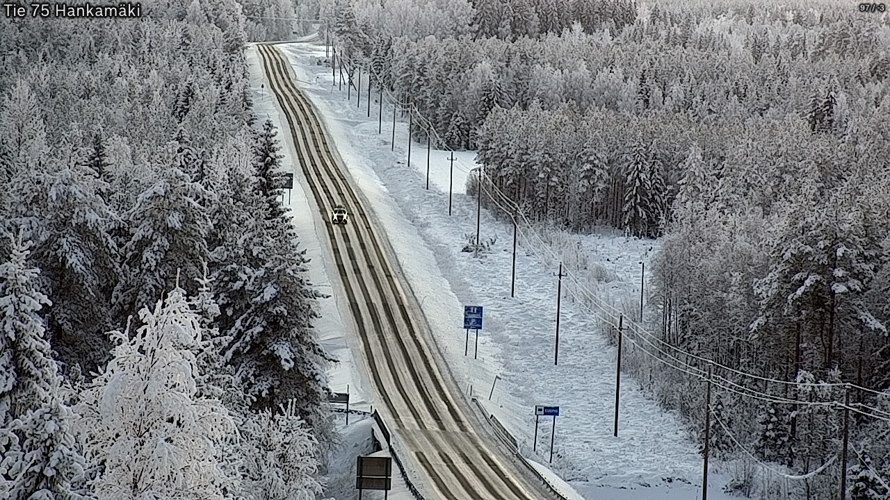 Weather Camera Image Väg 75 Rautavaara, Hankamäki, Rautavaara, Pohjois-Savo