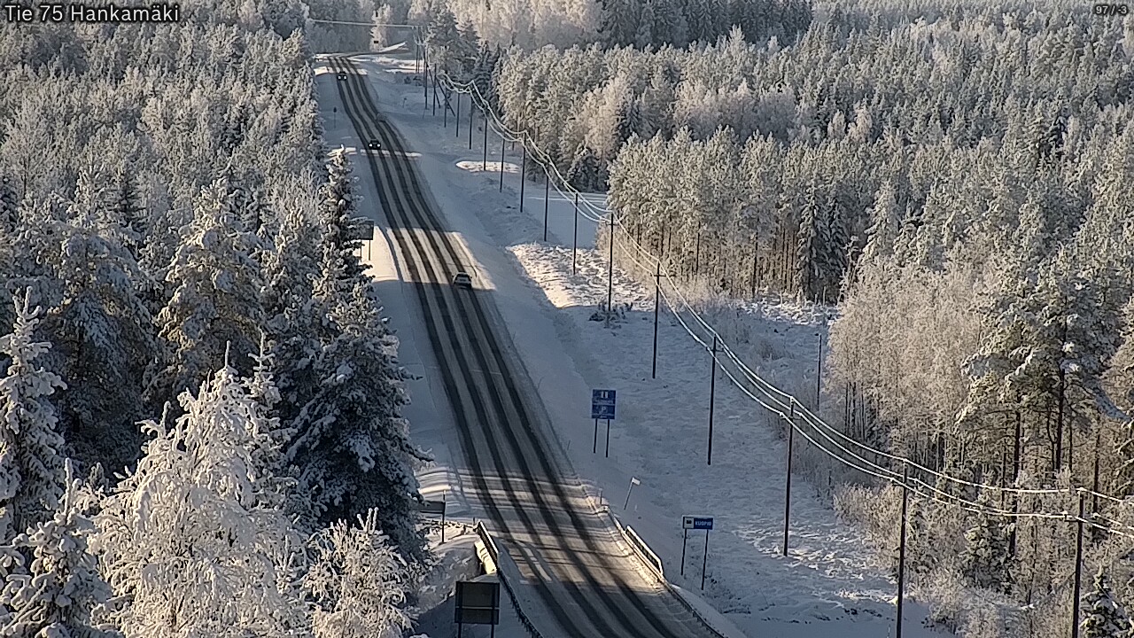 Weather Camera Image Väg 75 Rautavaara, Hankamäki, Rautavaara, Pohjois-Savo