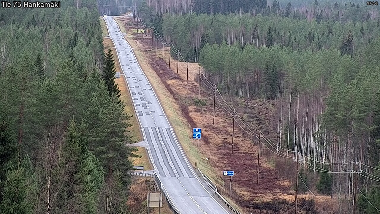 Weather Camera Image Väg 75 Rautavaara, Hankamäki, Rautavaara, Pohjois-Savo