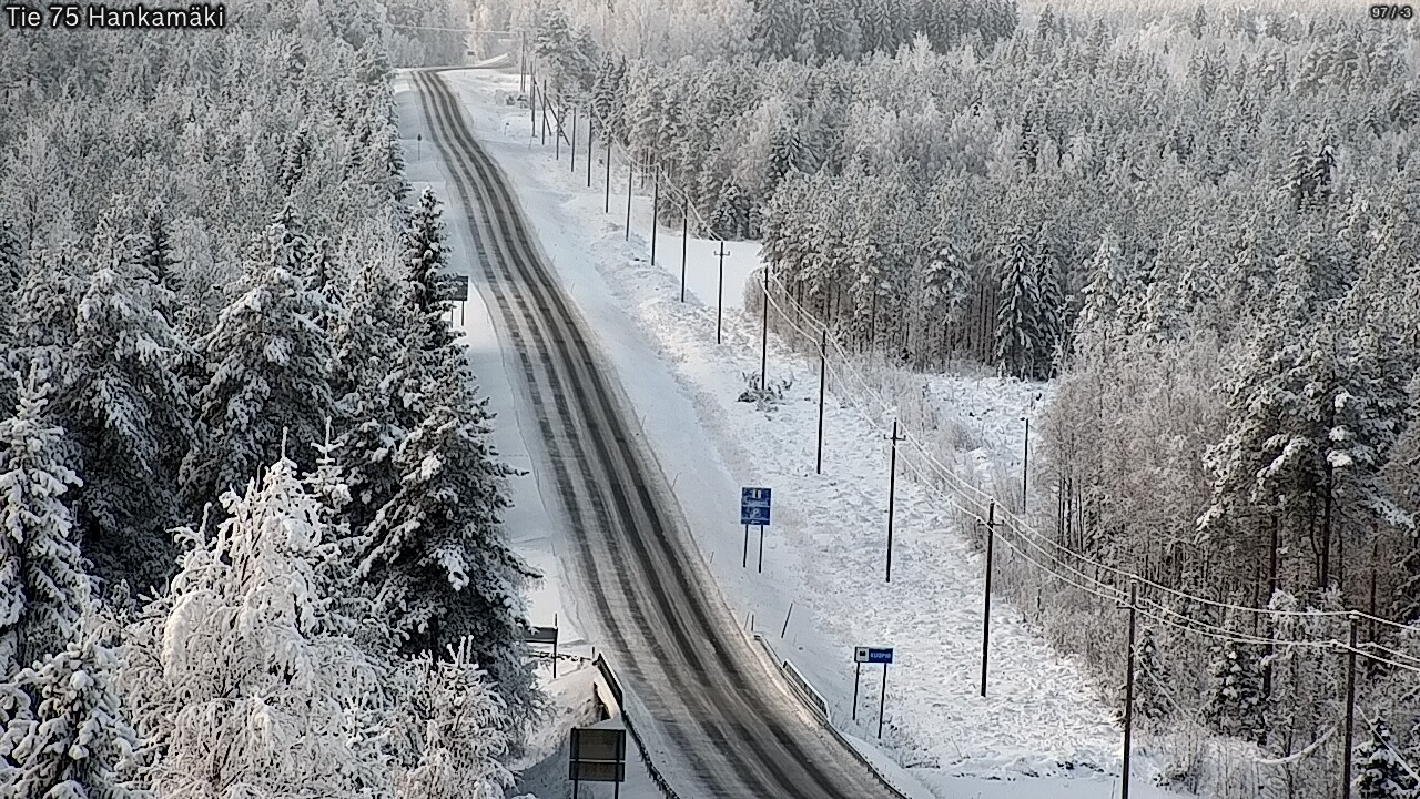 Weather Camera Image Väg 75 Rautavaara, Hankamäki, Rautavaara, Pohjois-Savo