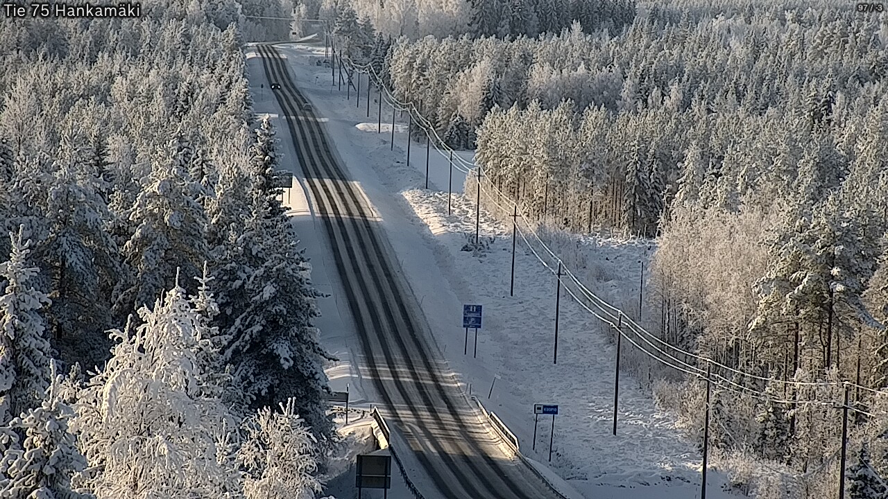 Weather Camera Image Väg 75 Rautavaara, Hankamäki, Rautavaara, Pohjois-Savo