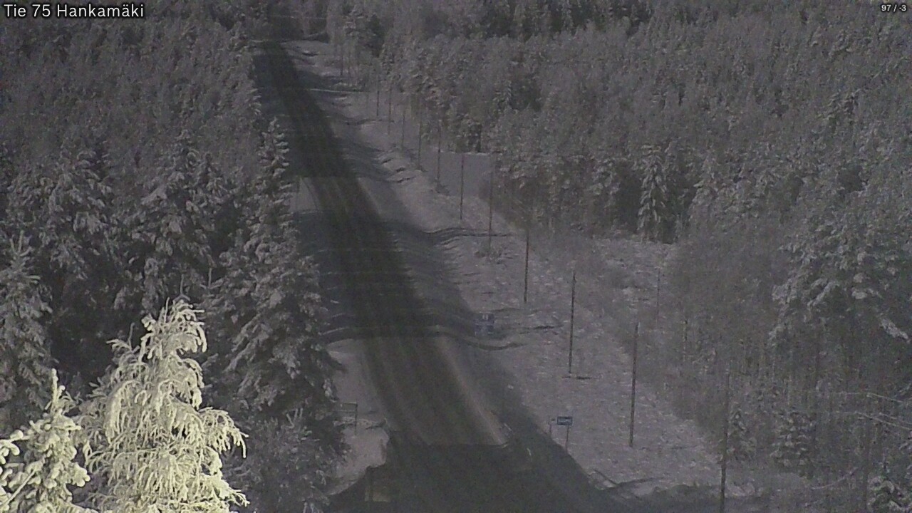 Weather Camera Image Väg 75 Rautavaara, Hankamäki, Rautavaara, Pohjois-Savo