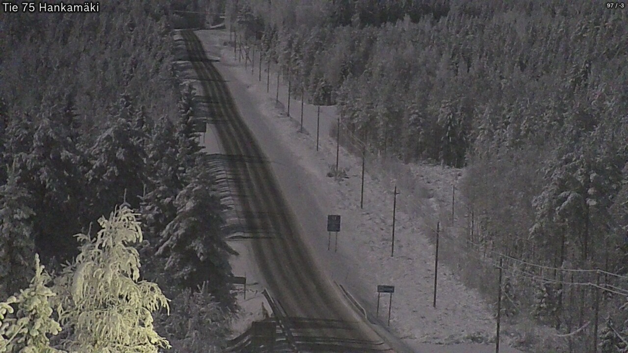 Weather Camera Image Väg 75 Rautavaara, Hankamäki, Rautavaara, Pohjois-Savo