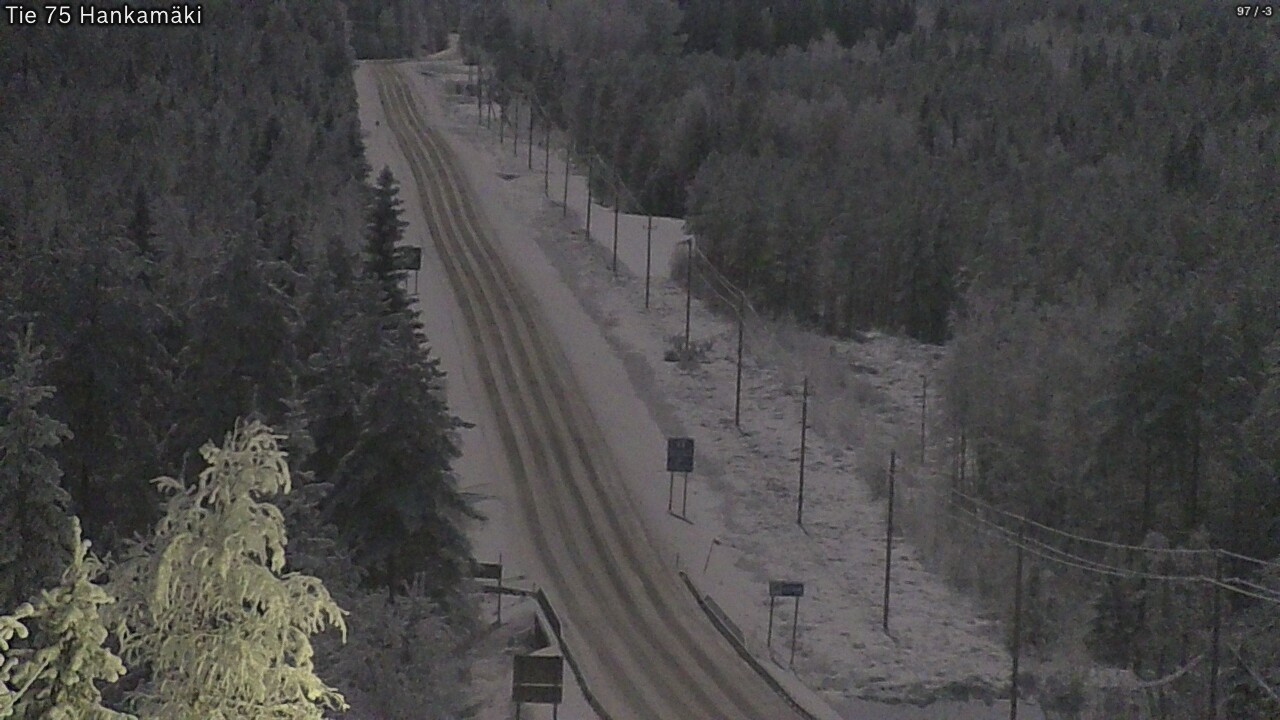 Weather Camera Image Väg 75 Rautavaara, Hankamäki, Rautavaara, Pohjois-Savo