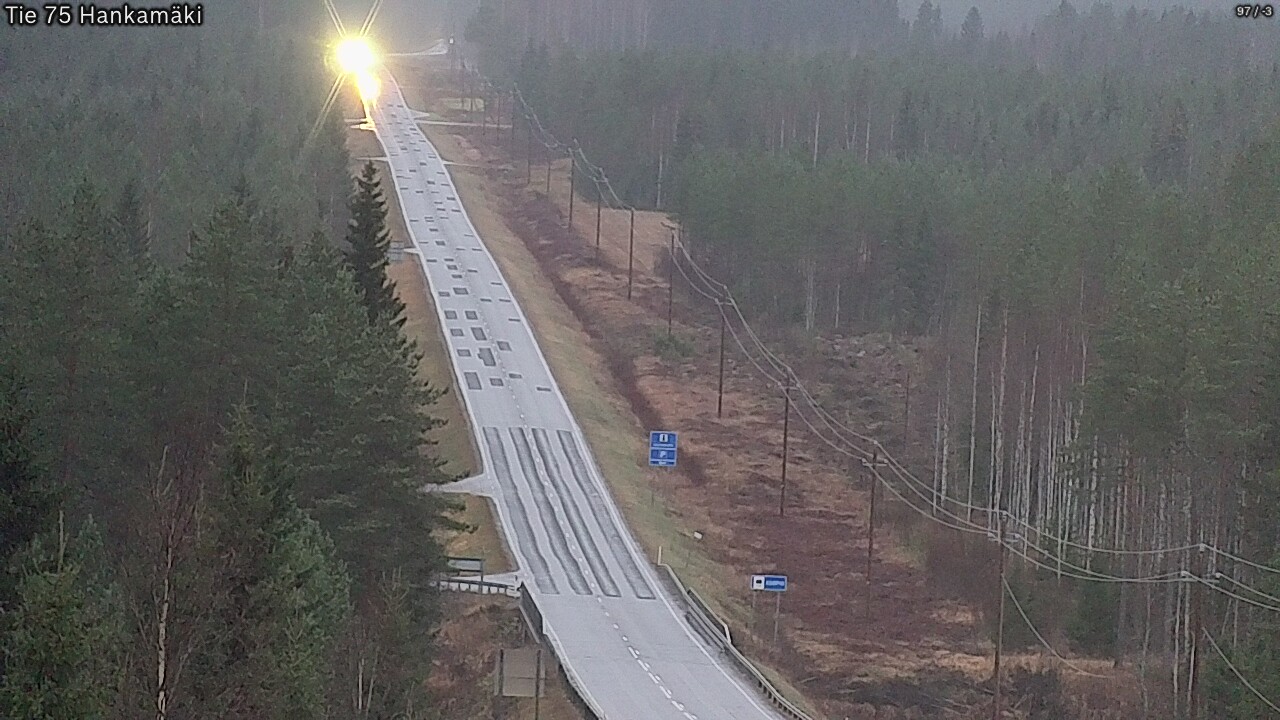 Weather Camera Image Väg 75 Rautavaara, Hankamäki, Rautavaara, Pohjois-Savo