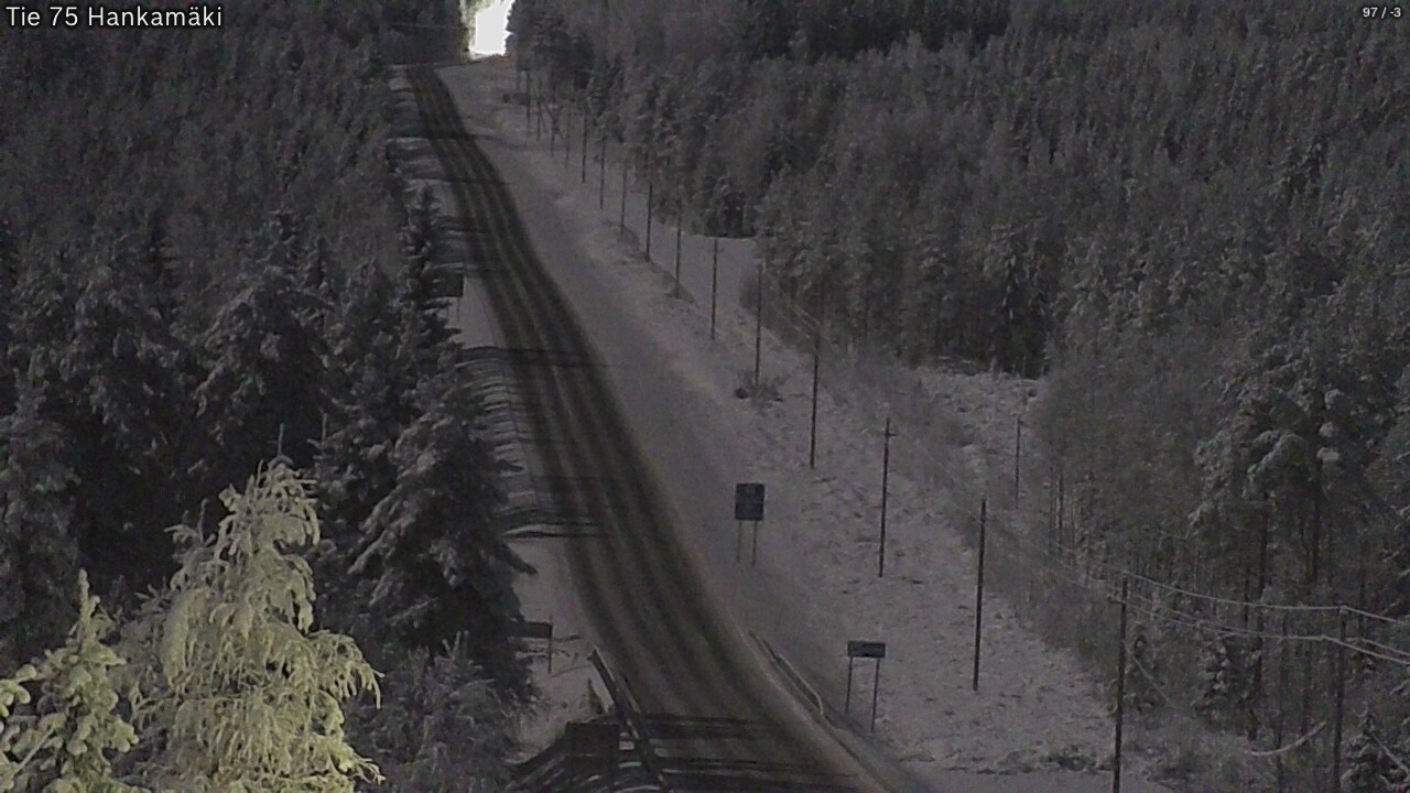 Weather Camera Image Väg 75 Rautavaara, Hankamäki, Rautavaara, Pohjois-Savo