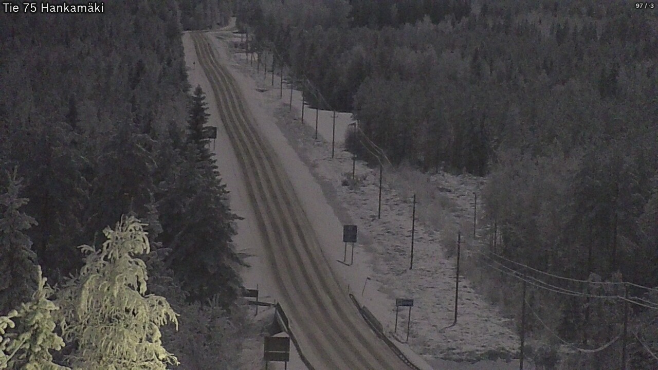 Weather Camera Image Väg 75 Rautavaara, Hankamäki, Rautavaara, Pohjois-Savo