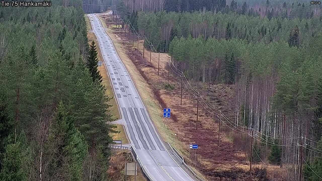 Weather Camera Image Väg 75 Rautavaara, Hankamäki, Rautavaara, Pohjois-Savo