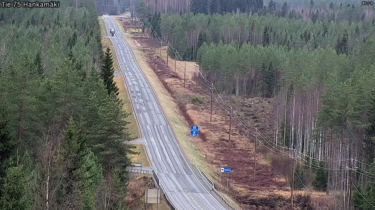Weather Camera Image Väg 75 Rautavaara, Hankamäki, Rautavaara, Pohjois-Savo