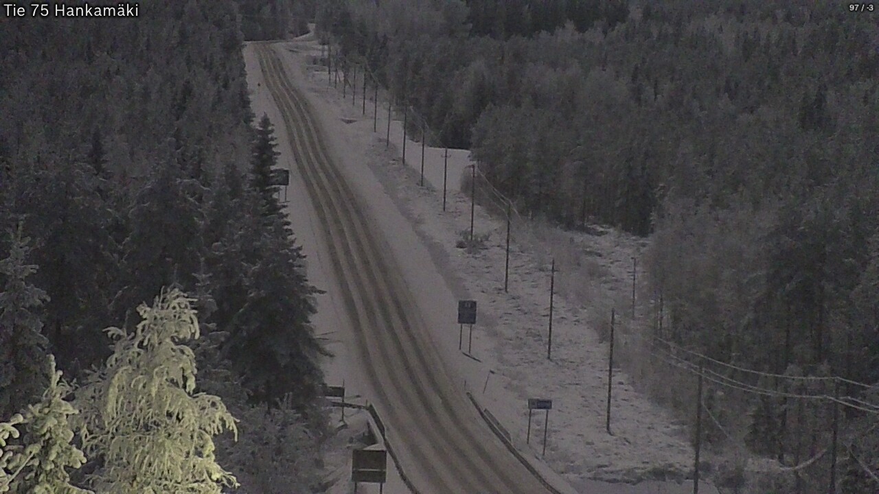 Weather Camera Image Väg 75 Rautavaara, Hankamäki, Rautavaara, Pohjois-Savo