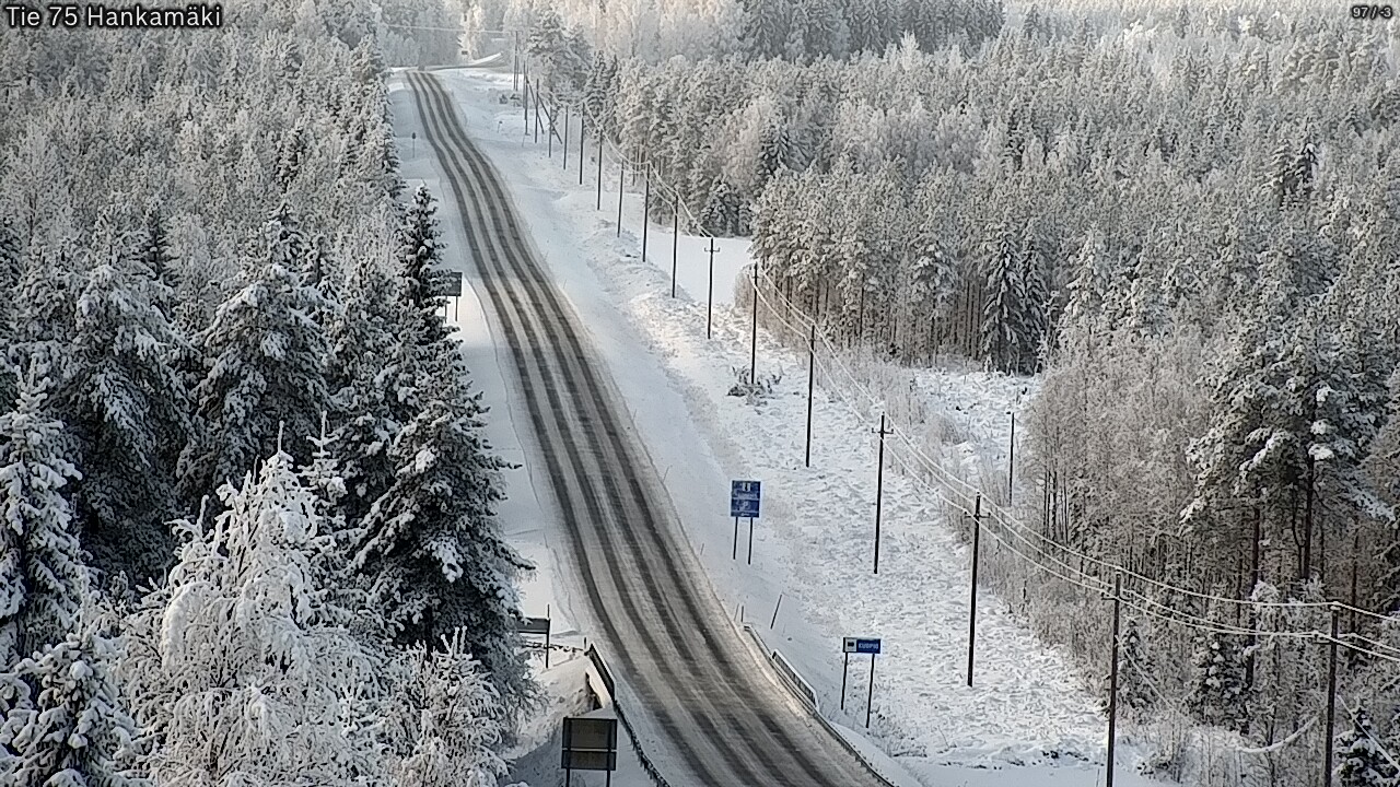 Weather Camera Image Väg 75 Rautavaara, Hankamäki, Rautavaara, Pohjois-Savo