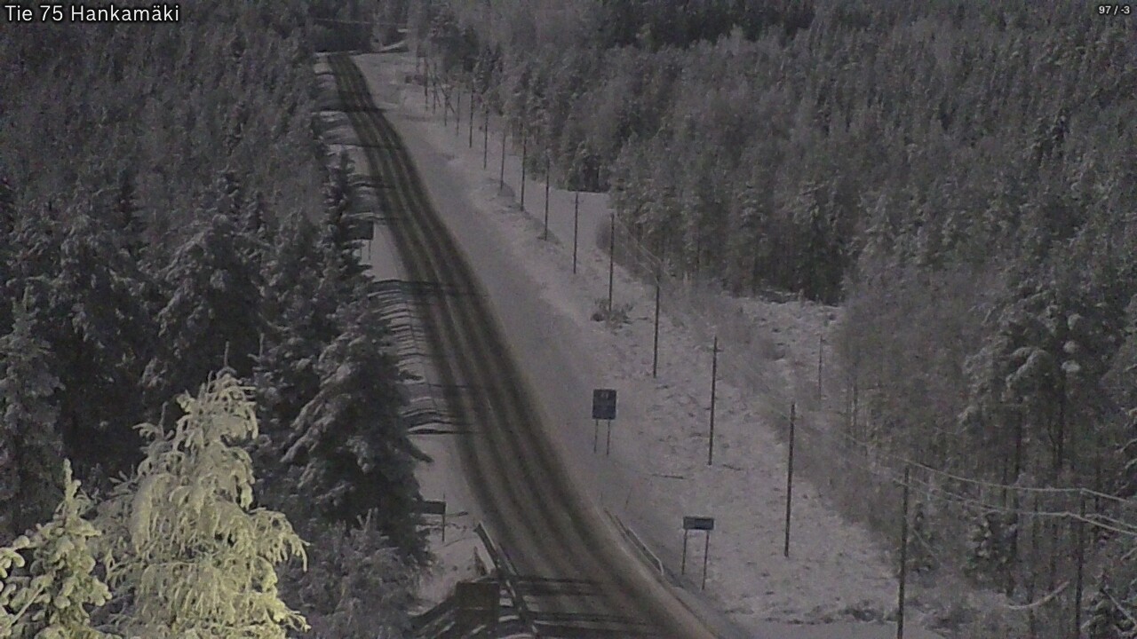 Weather Camera Image Väg 75 Rautavaara, Hankamäki, Rautavaara, Pohjois-Savo