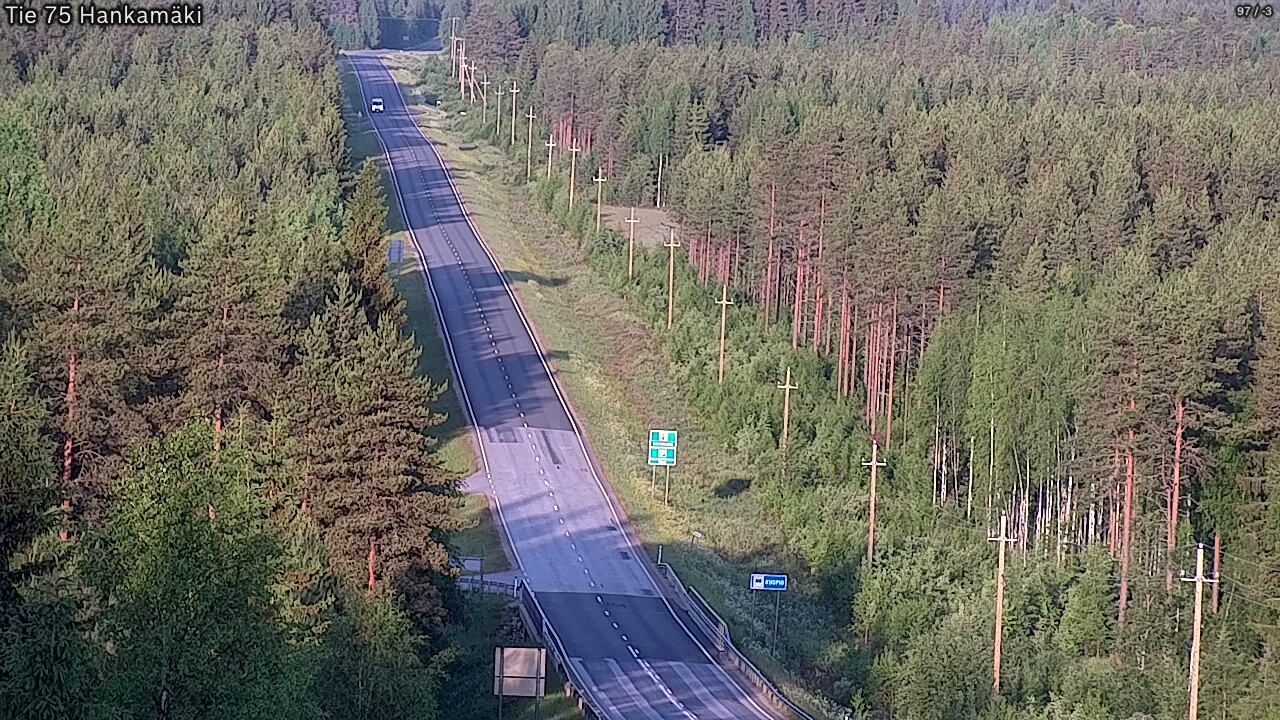 Kelikamerat Kuva Tie 75 Rautavaara, Hankamäki, Rautavaara, Pohjois-Savo