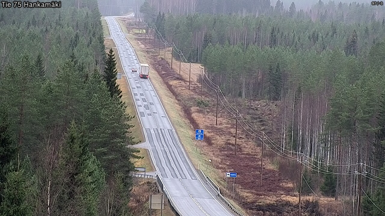 Weather Camera Image Väg 75 Rautavaara, Hankamäki, Rautavaara, Pohjois-Savo
