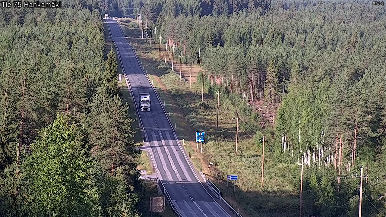 Weather Camera Image Road 75 Rautavaara, Hankamäki, Rautavaara, Pohjois-Savo