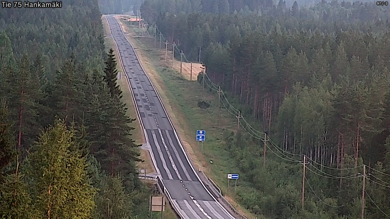 Weather Camera Image Väg 75 Rautavaara, Hankamäki, Rautavaara, Pohjois-Savo