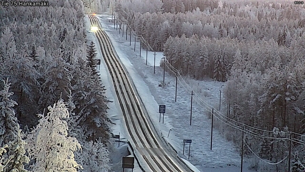 Weather Camera Image Väg 75 Rautavaara, Hankamäki, Rautavaara, Pohjois-Savo
