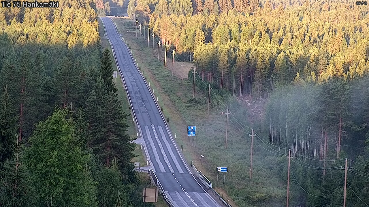 Kelikamerat Kuva Tie 75 Rautavaara, Hankamäki, Rautavaara, Pohjois-Savo