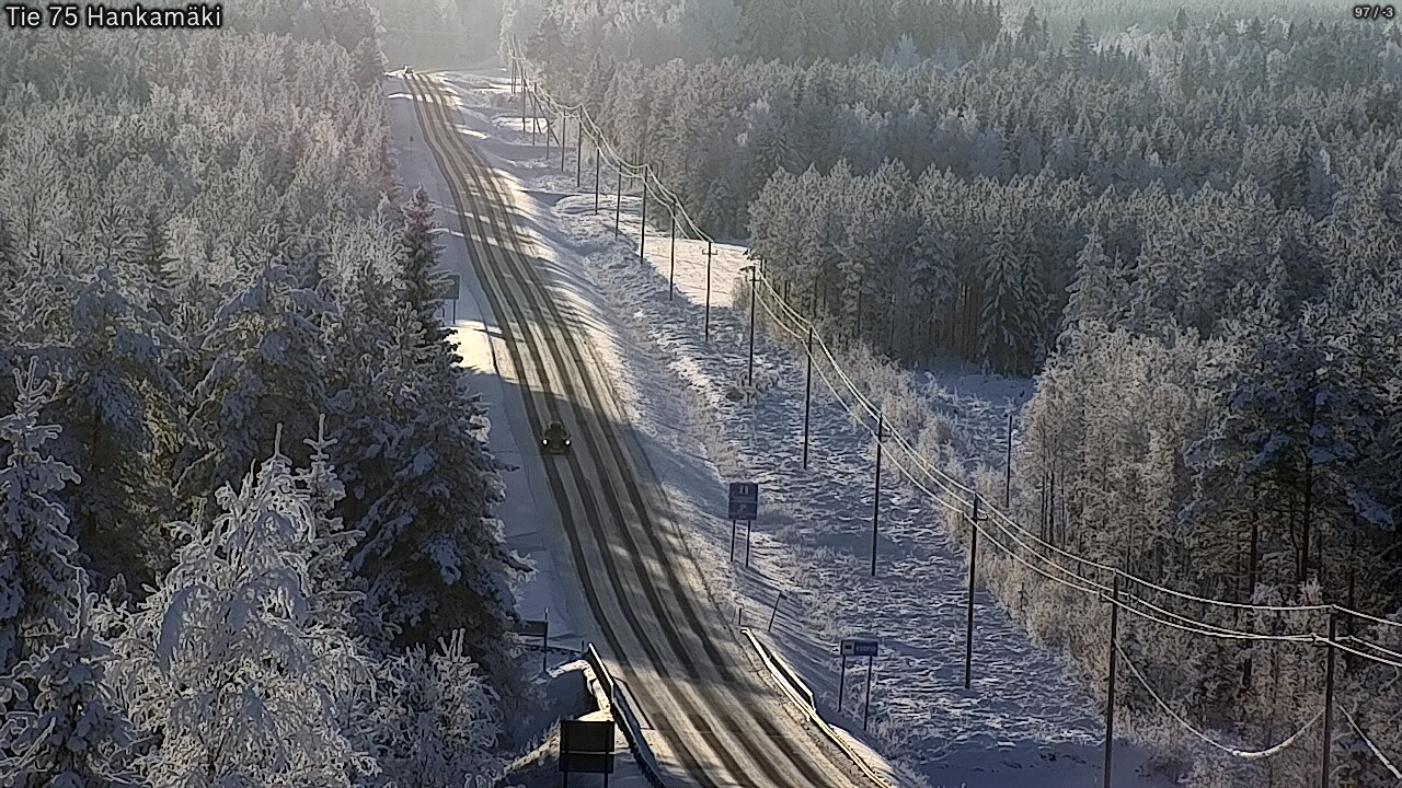 Weather Camera Image Väg 75 Rautavaara, Hankamäki, Rautavaara, Pohjois-Savo