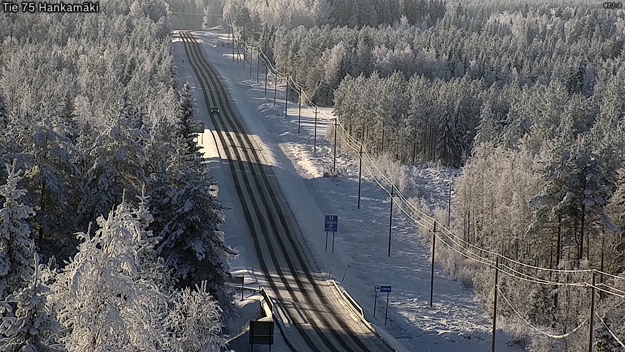 Weather Camera Image Väg 75 Rautavaara, Hankamäki, Rautavaara, Pohjois-Savo