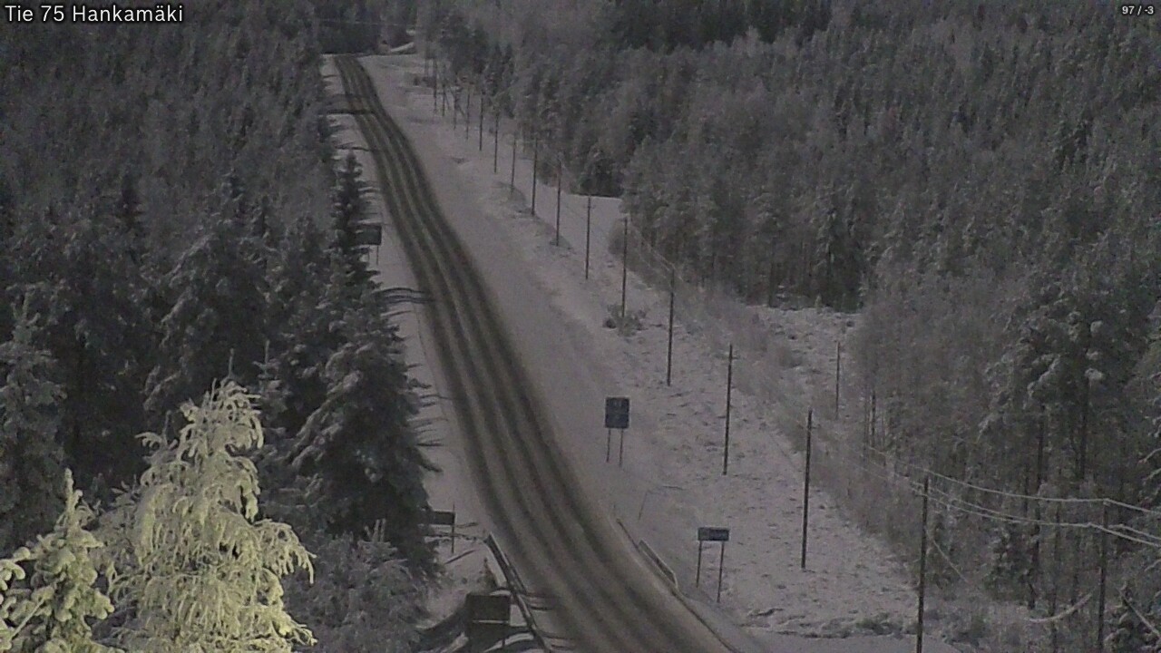 Weather Camera Image Väg 75 Rautavaara, Hankamäki, Rautavaara, Pohjois-Savo