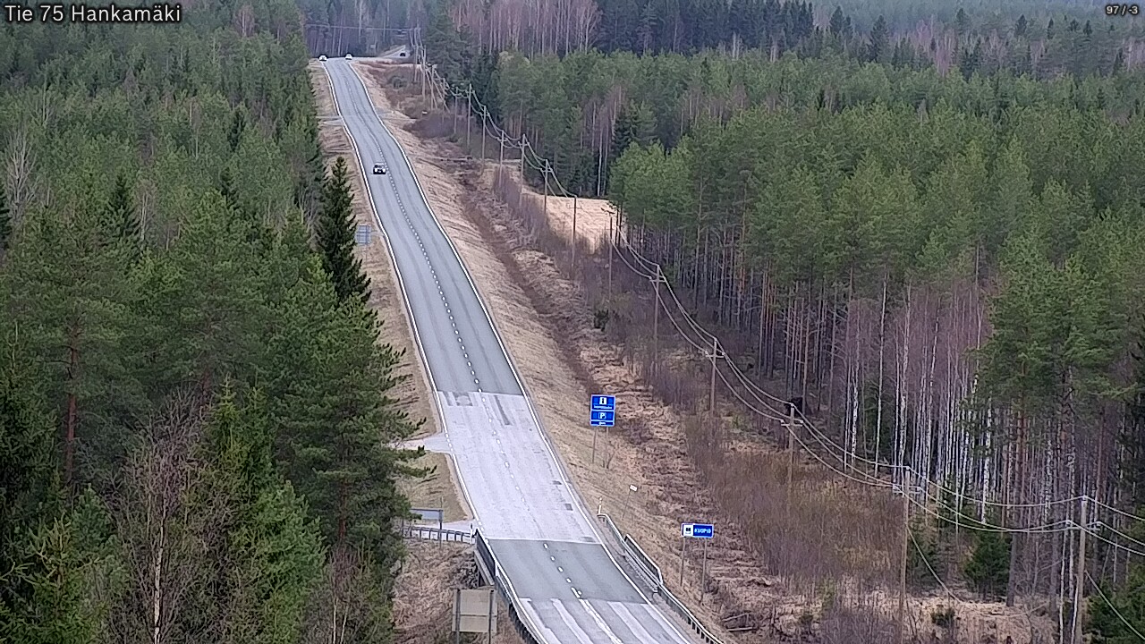 Weather Camera Image Väg 75 Rautavaara, Hankamäki, Rautavaara, Pohjois-Savo