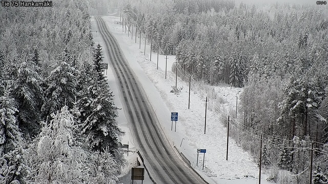 Weather Camera Image Väg 75 Rautavaara, Hankamäki, Rautavaara, Pohjois-Savo