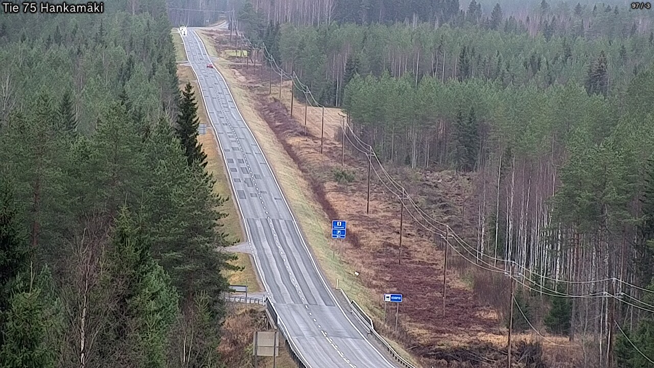 Weather Camera Image Väg 75 Rautavaara, Hankamäki, Rautavaara, Pohjois-Savo