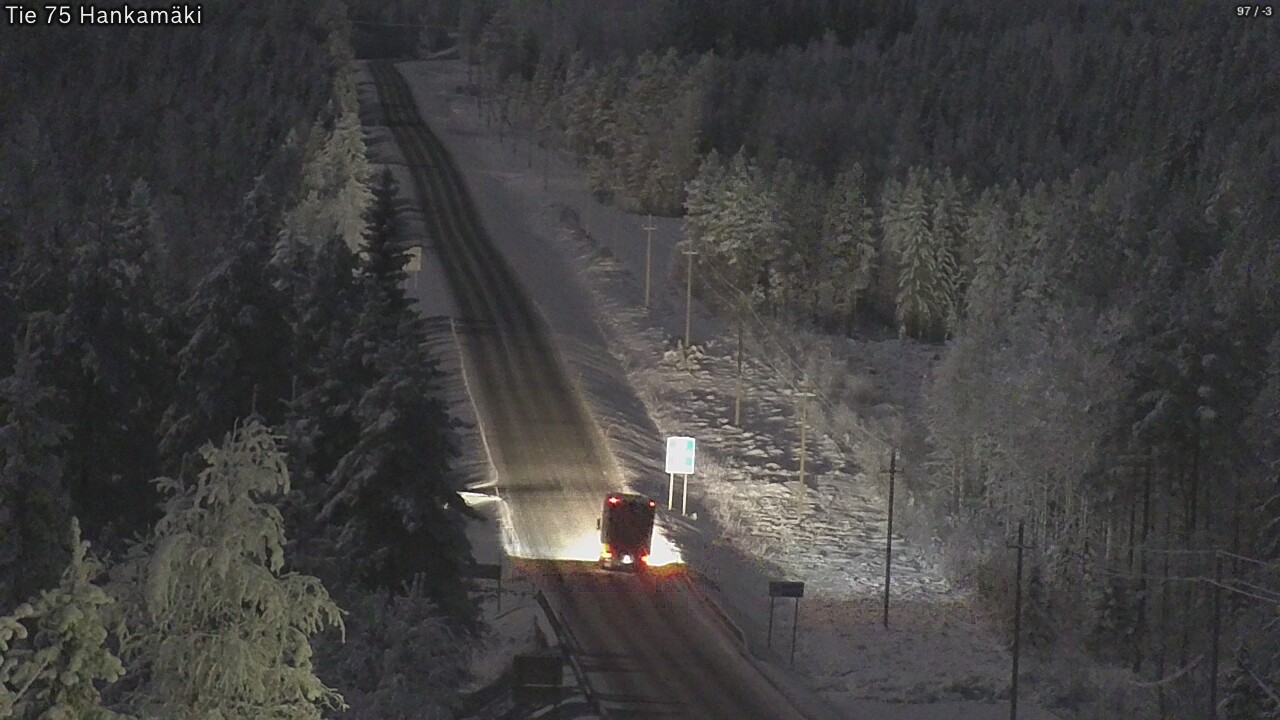 Weather Camera Image Väg 75 Rautavaara, Hankamäki, Rautavaara, Pohjois-Savo