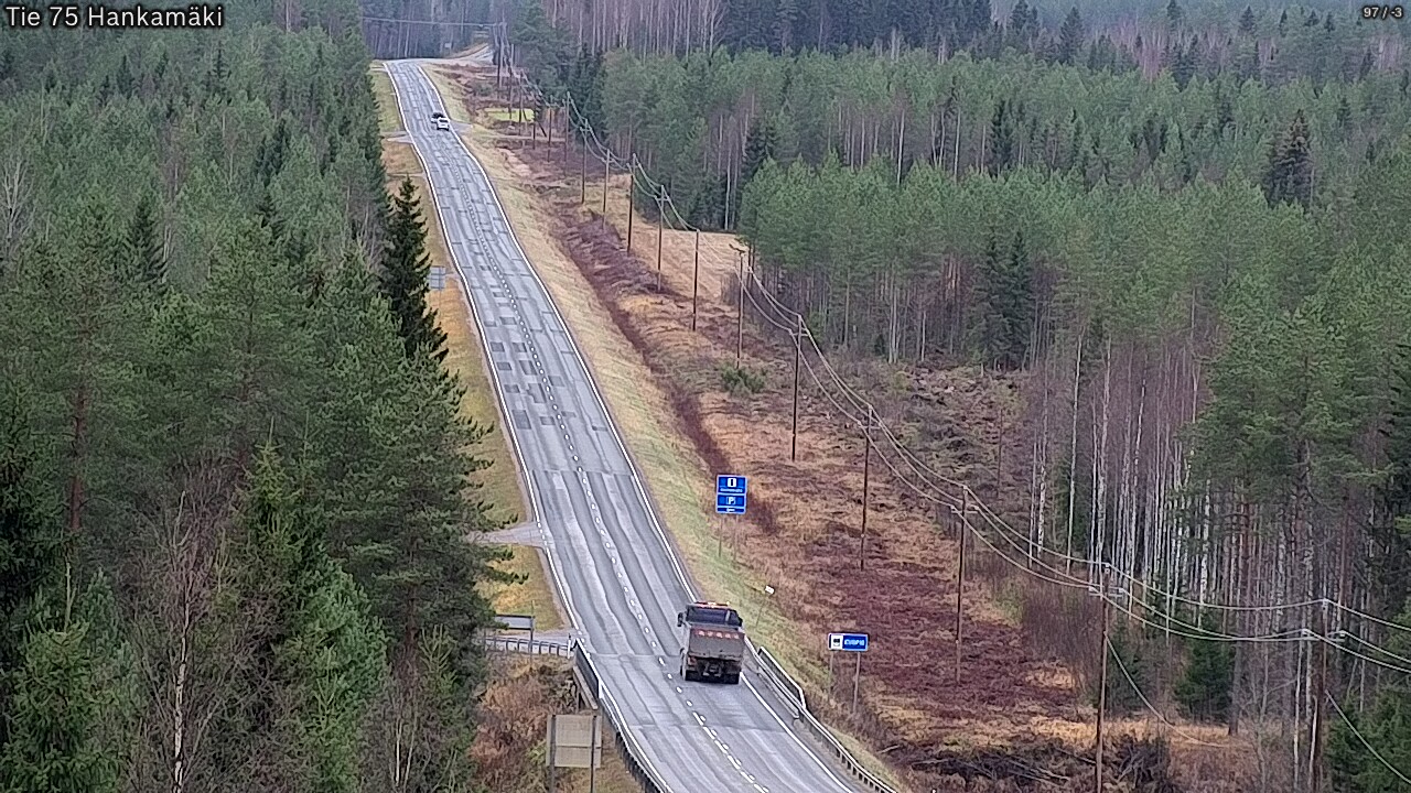 Weather Camera Image Väg 75 Rautavaara, Hankamäki, Rautavaara, Pohjois-Savo