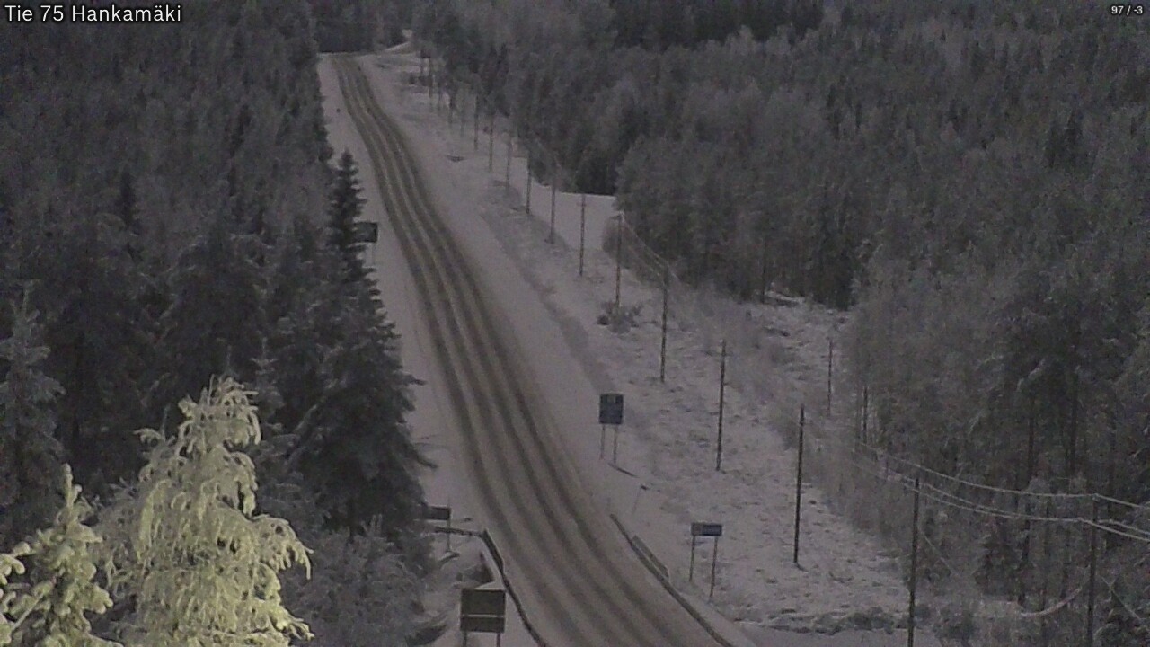 Weather Camera Image Väg 75 Rautavaara, Hankamäki, Rautavaara, Pohjois-Savo