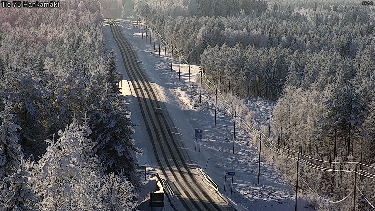 Weather Camera Image Väg 75 Rautavaara, Hankamäki, Rautavaara, Pohjois-Savo