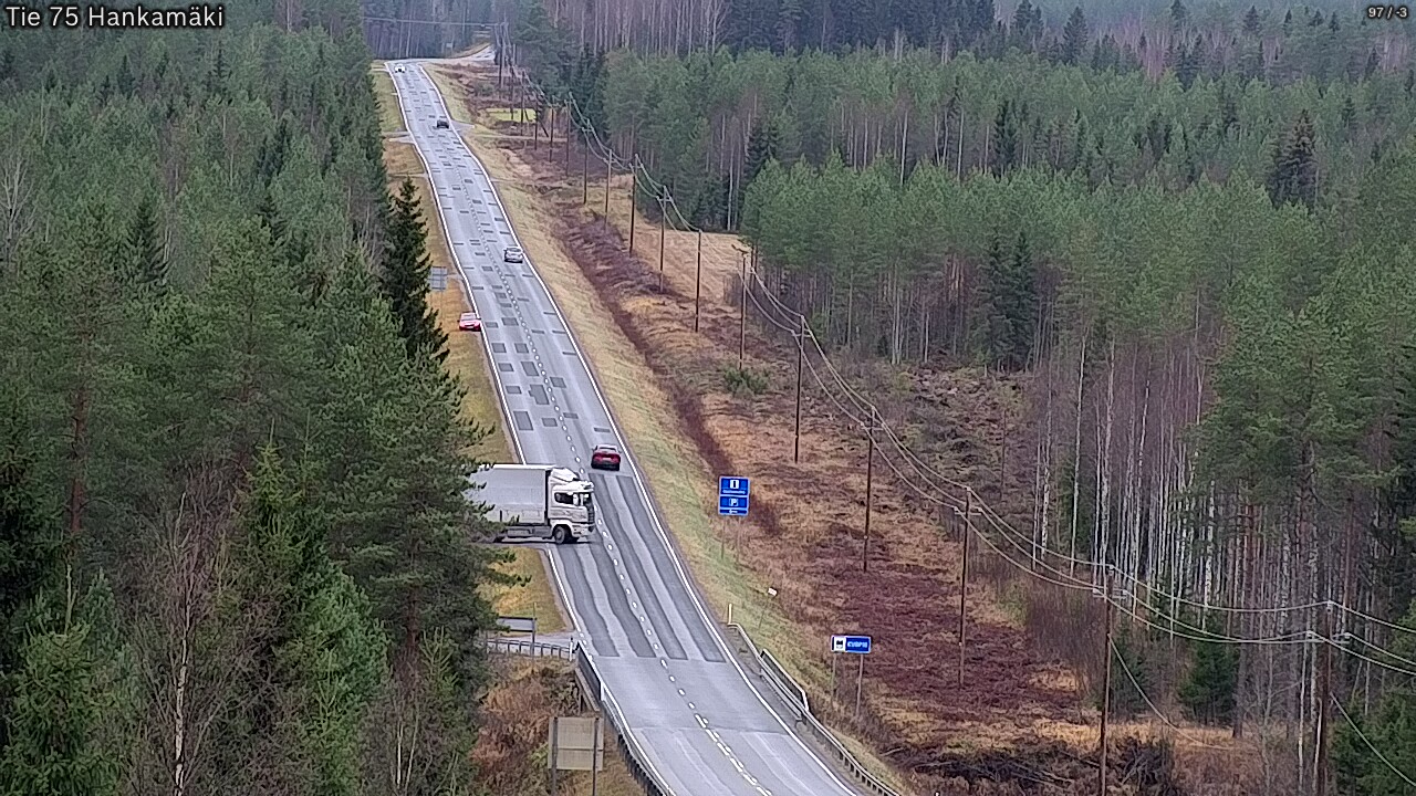 Weather Camera Image Väg 75 Rautavaara, Hankamäki, Rautavaara, Pohjois-Savo