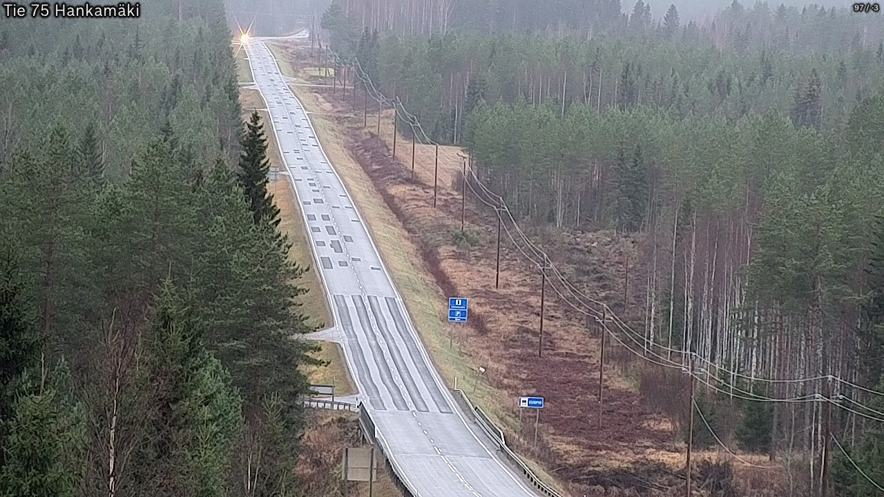 Weather Camera Image Väg 75 Rautavaara, Hankamäki, Rautavaara, Pohjois-Savo