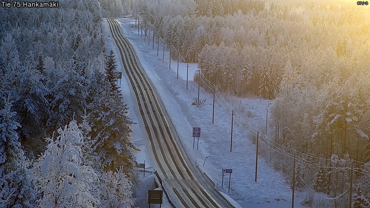 Weather Camera Image Väg 75 Rautavaara, Hankamäki, Rautavaara, Pohjois-Savo