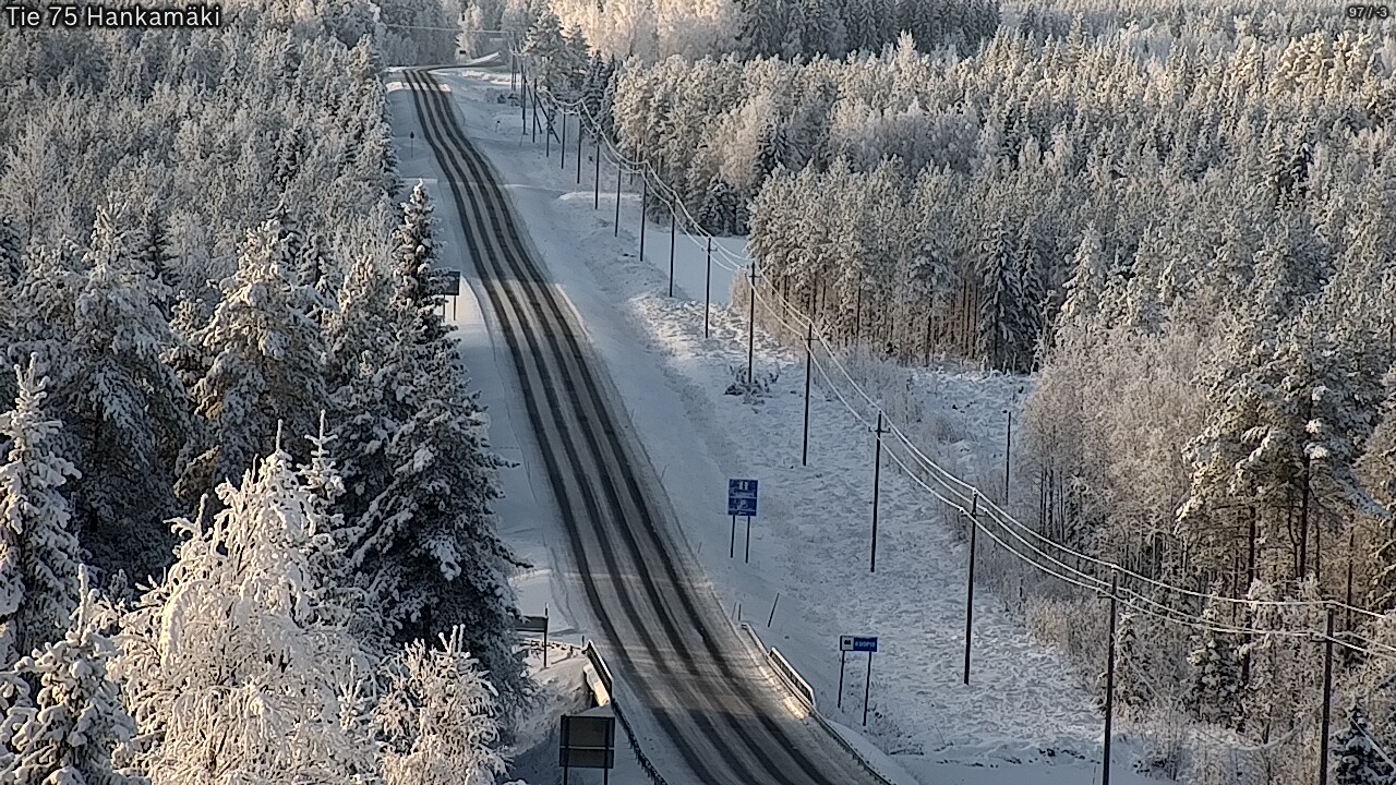 Weather Camera Image Väg 75 Rautavaara, Hankamäki, Rautavaara, Pohjois-Savo