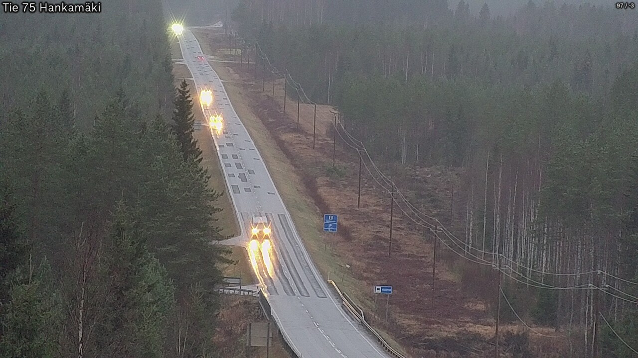 Weather Camera Image Väg 75 Rautavaara, Hankamäki, Rautavaara, Pohjois-Savo