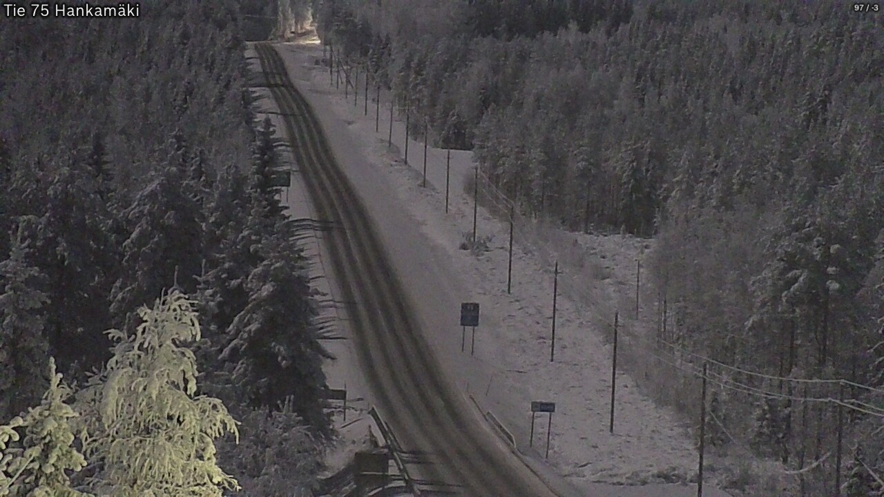 Weather Camera Image Väg 75 Rautavaara, Hankamäki, Rautavaara, Pohjois-Savo