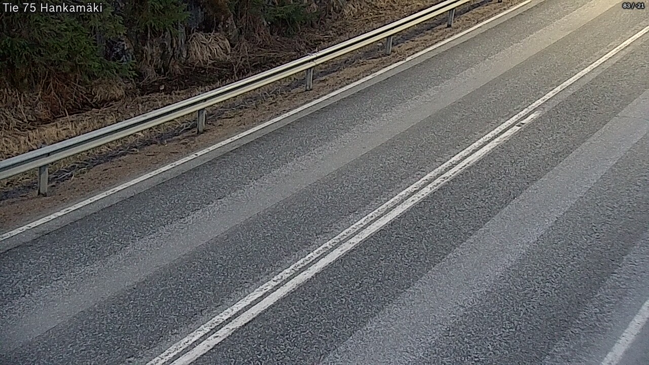 Weather Camera Image Väg 75 Rautavaara, Hankamäki, Rautavaara, Pohjois-Savo