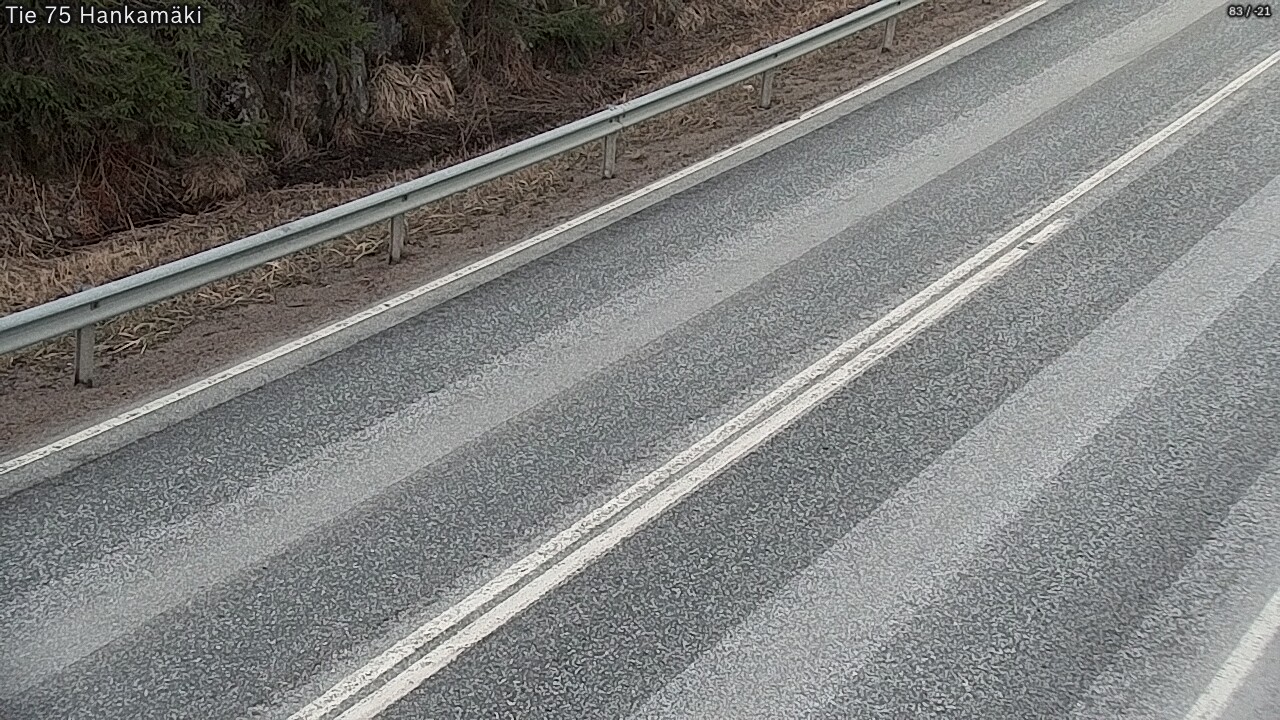 Weather Camera Image Väg 75 Rautavaara, Hankamäki, Rautavaara, Pohjois-Savo