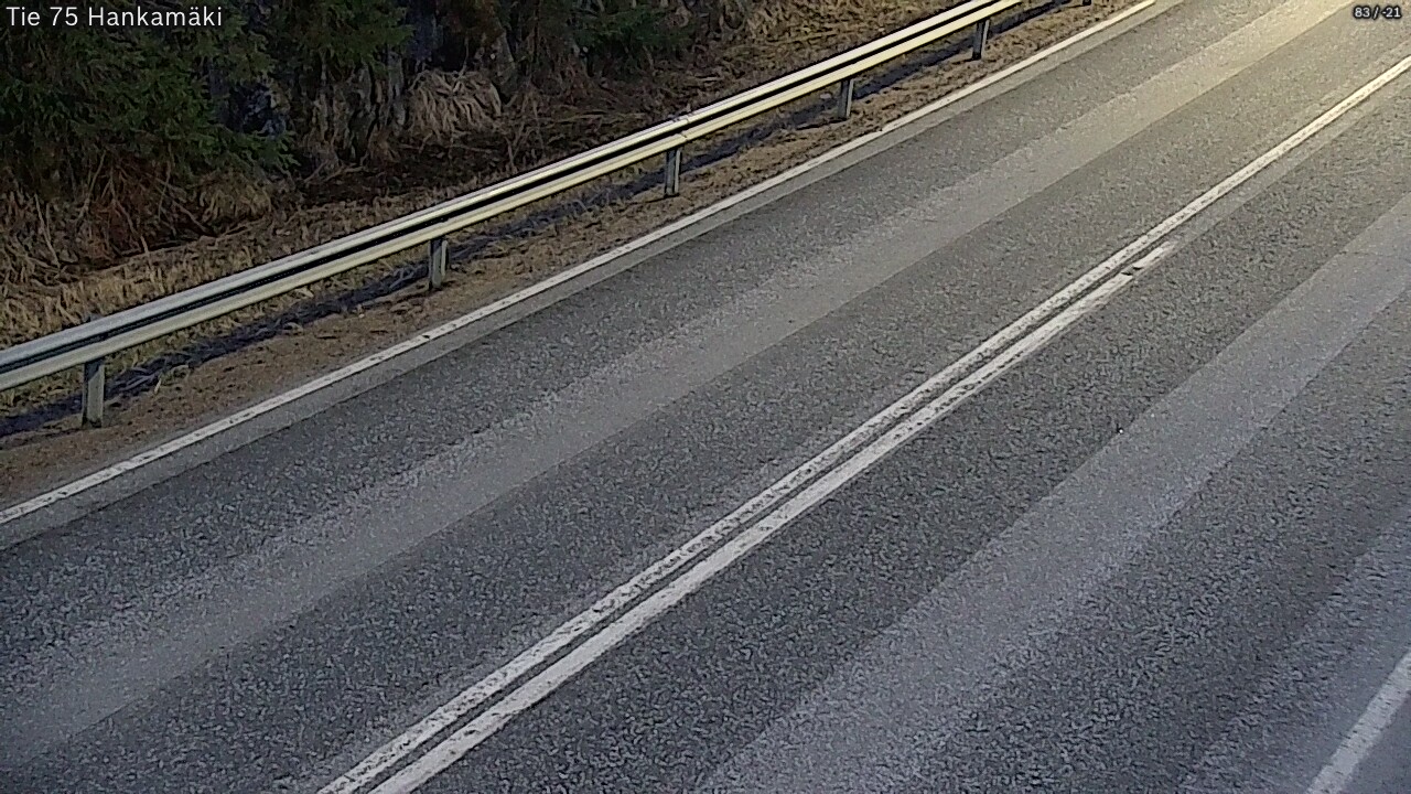 Weather Camera Image Väg 75 Rautavaara, Hankamäki, Rautavaara, Pohjois-Savo