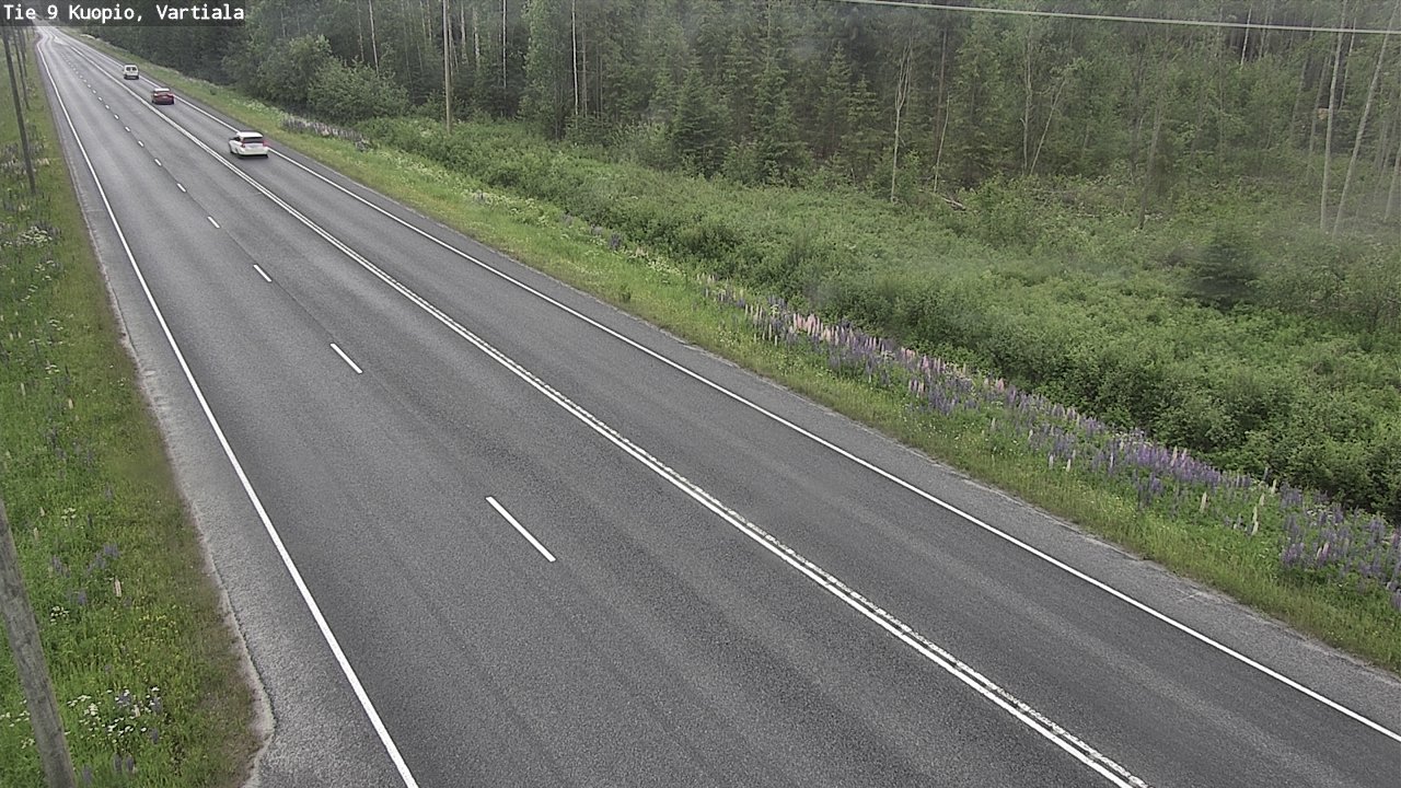 Weather Camera Image Road 9 Kuopio, Vartiala, Kuopio, Pohjois-Savo
